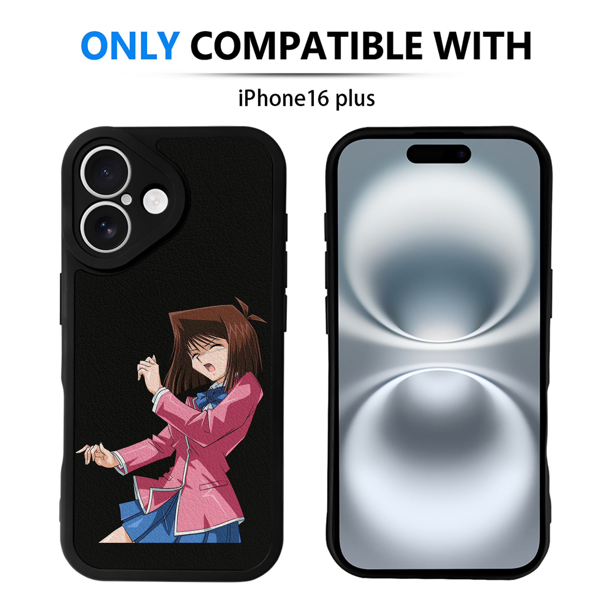 （画像用） 遊☆戯☆王 Yu-Gi-Oh! 【iPhone 16シリーズ対応】シリコンスマホケース（レザー調） 材質：シリコン
